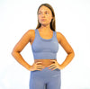 Aspire Seamless Sports Bra (Light Blue) - Live Evolutionary